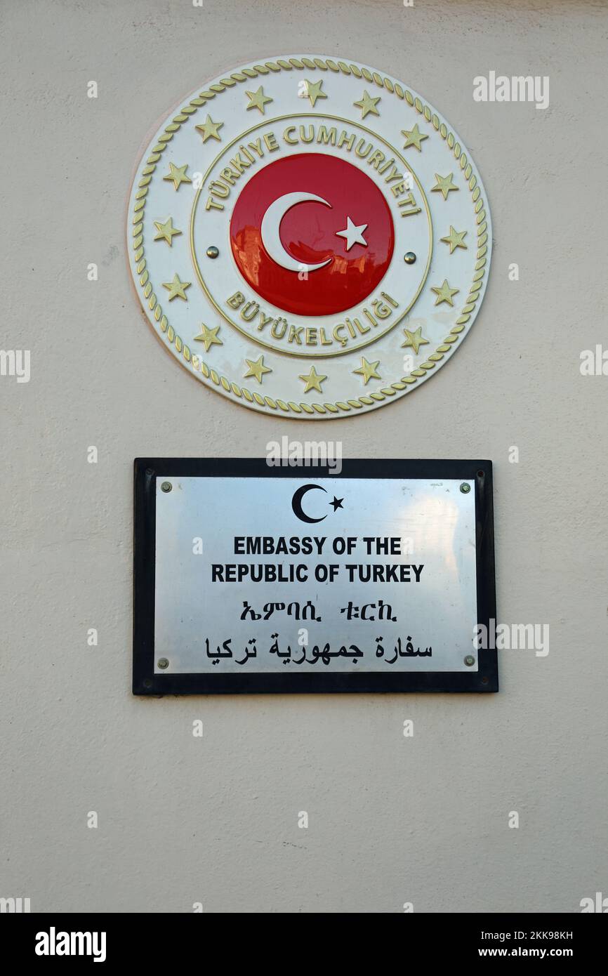 Embassy of the Republic of Turkey at Asmara in Eritrea Stock Photo