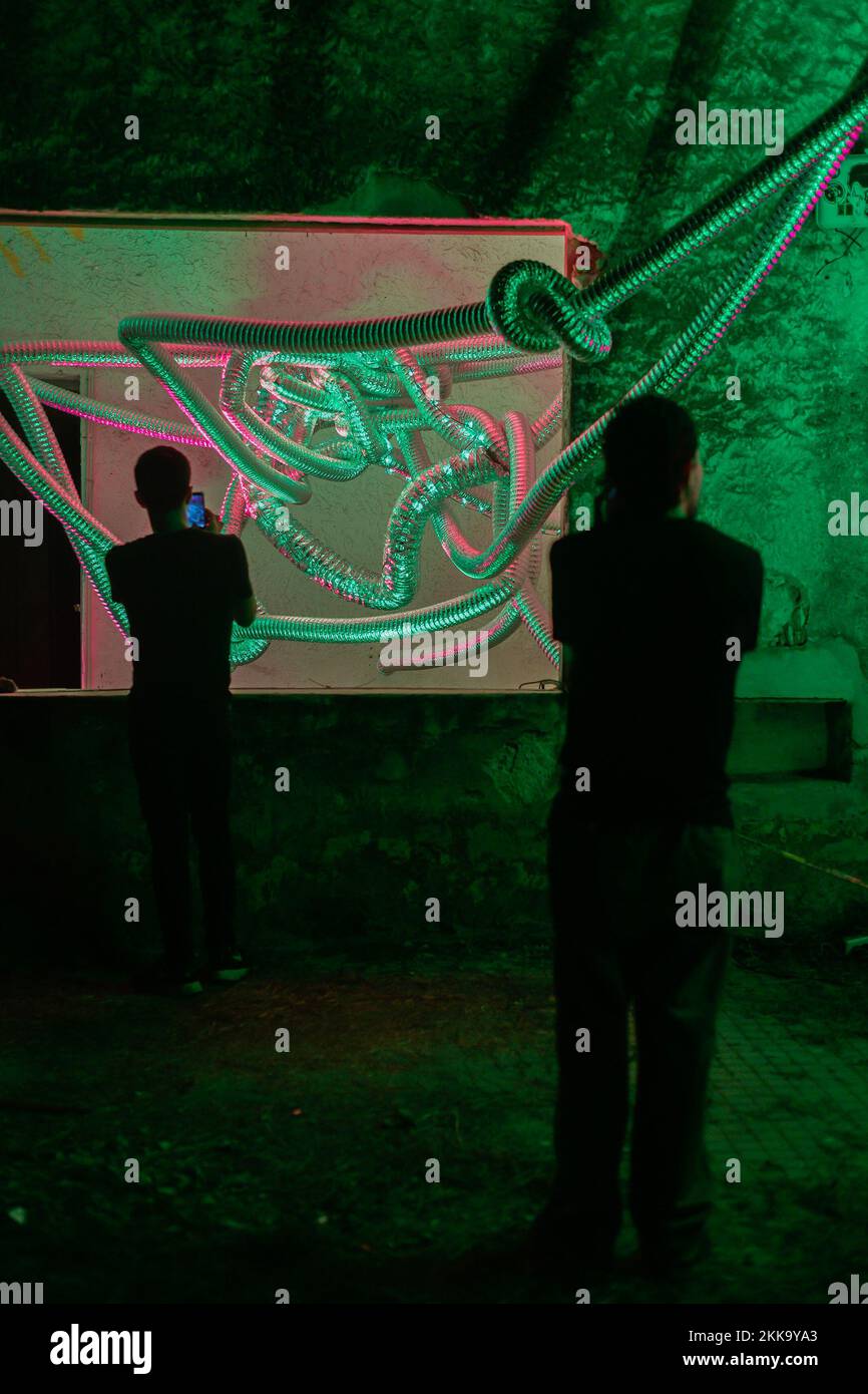 Mapping Rider Concert November 24, 2022, Merida, Mexico: the Lepidopter installation by the ...