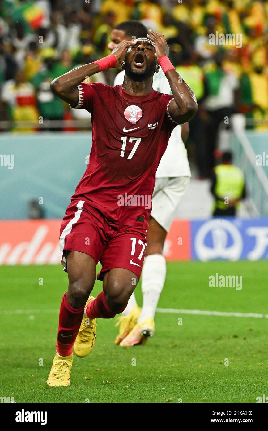 Ismaeel Mohammad of Qatar during Qatar v Senegal match of the Fifa