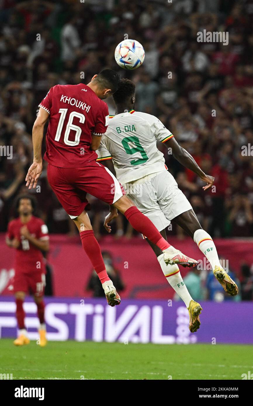 khalid muneer  qatar iliman ndiaye  senegal  qatar  senegal