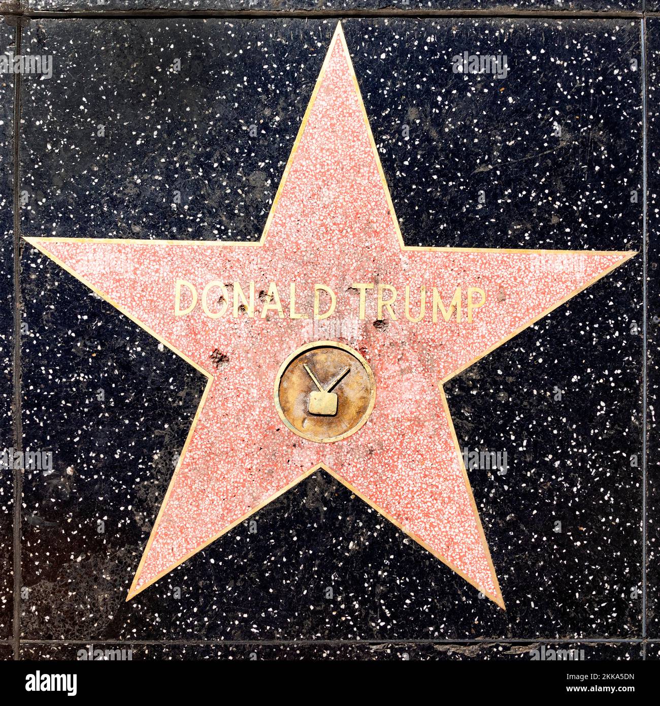 Los Angeles, USA - March 17, 2019: Close up of President Donald Trump's