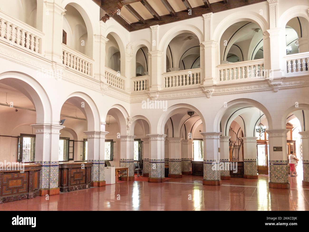 Mendoza, Argentina - Februar 15, 2018:  inside Banco Hipotecario Nacional, Ministerio de Cultura de Mendoza - former National Mortage Bank. Stock Photo