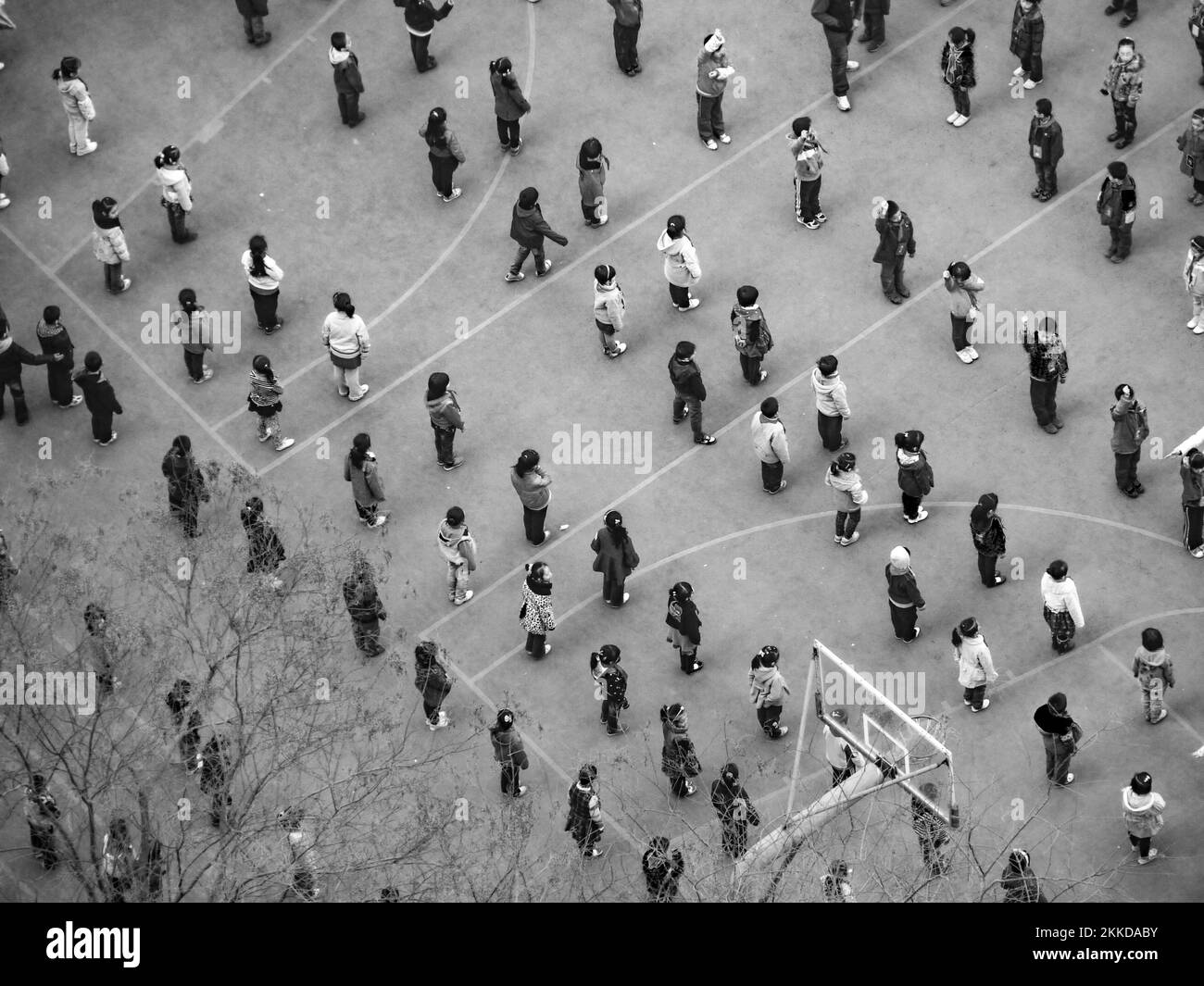 SHANGHAI MARCH 29, 2011 people execute Taiji Quan in the morning in