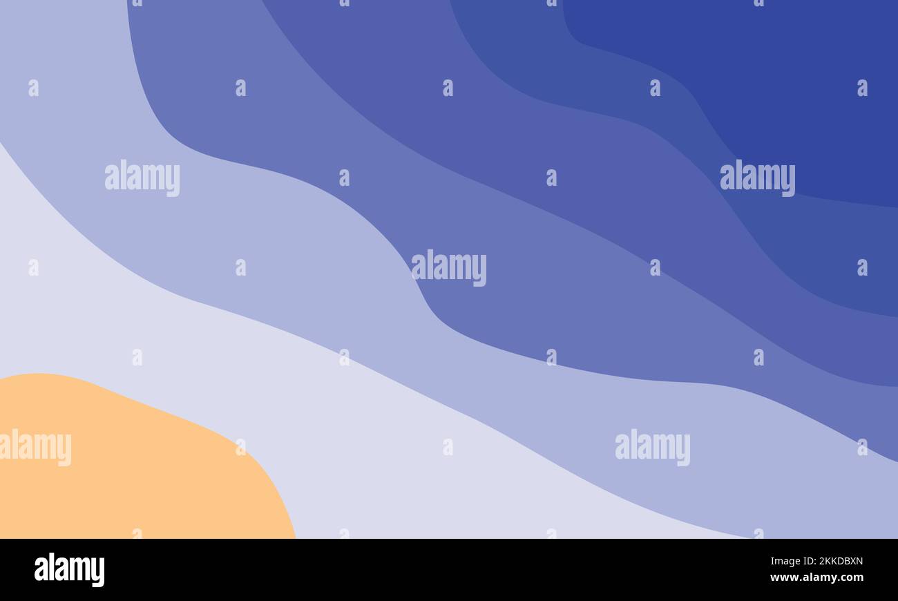 A vector illustration of abstract blue sea waves for a background Stock ...