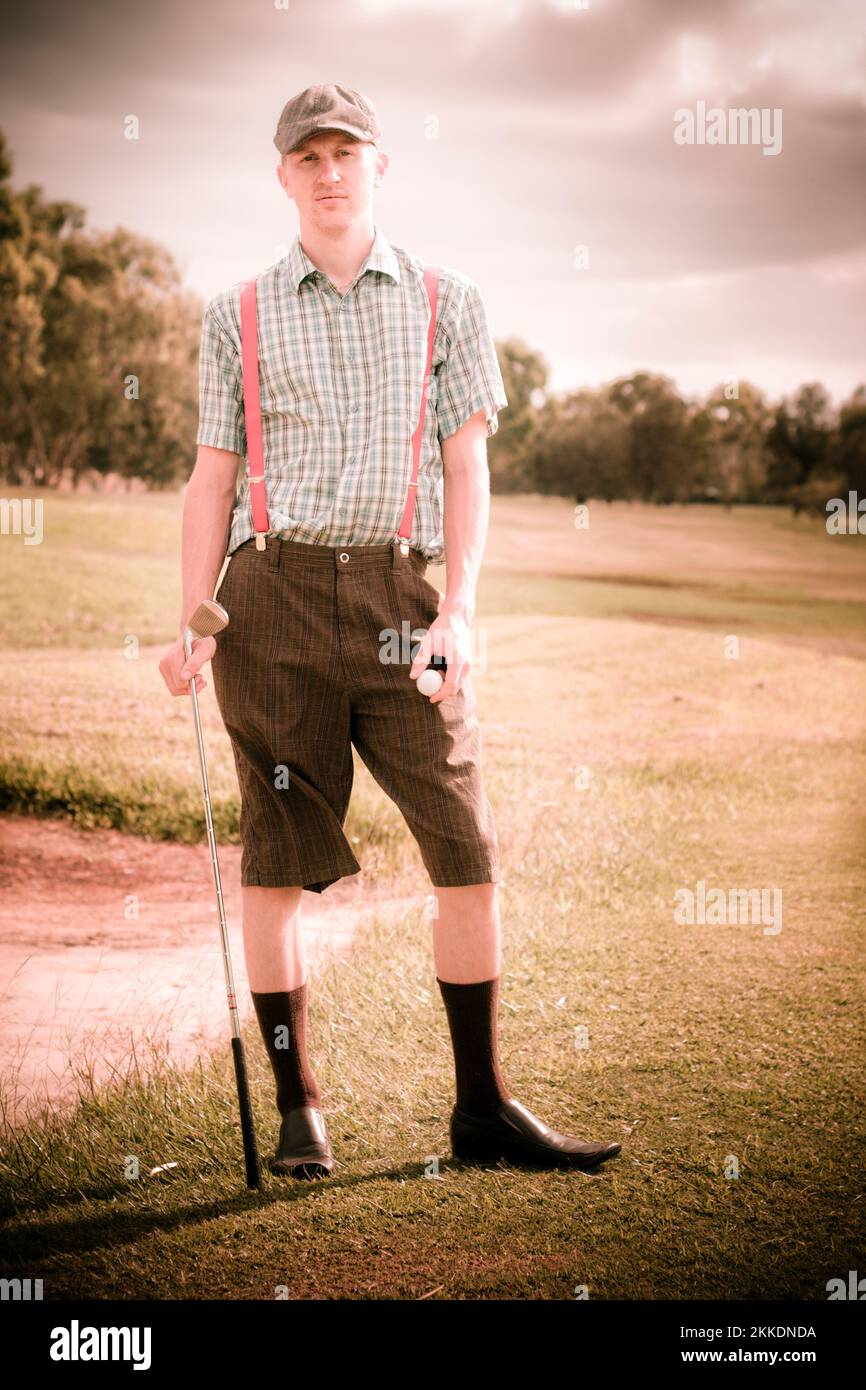 Old fashioned golf clothes Stock Photos - Page 1 : Masterfile