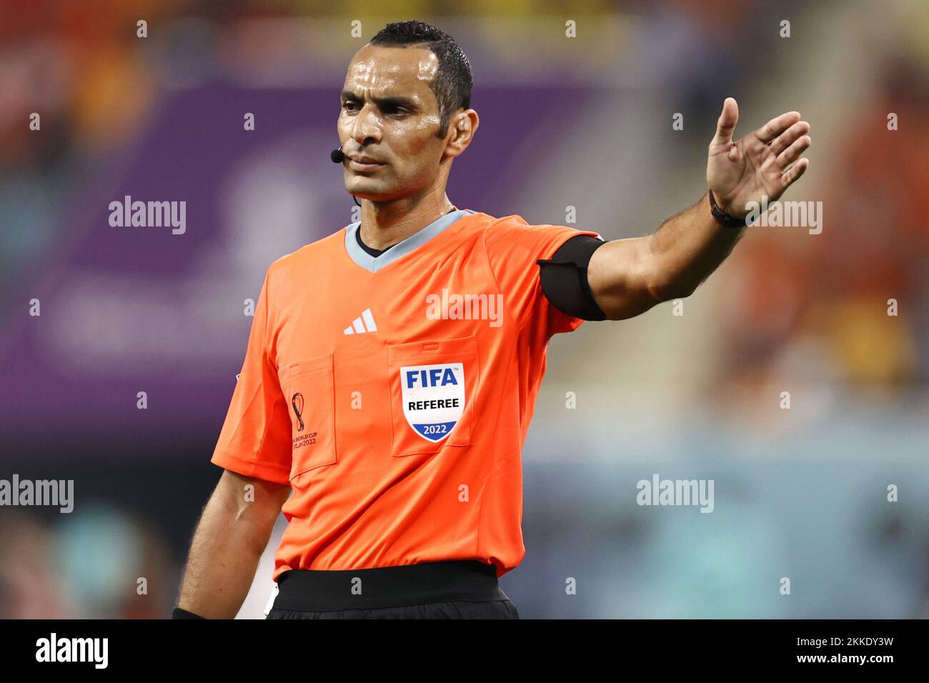 ALRAYYAN Referee Mustapha Ghorbal during the FIFA World Cup Qatar