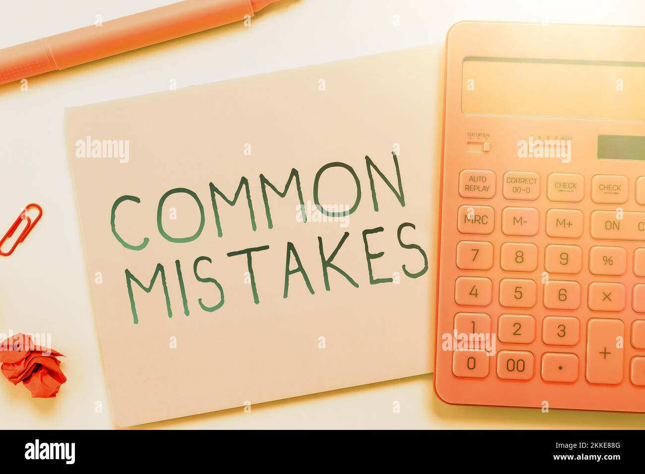 Inspiration showing sign Common Mistakes. Business showcase actions