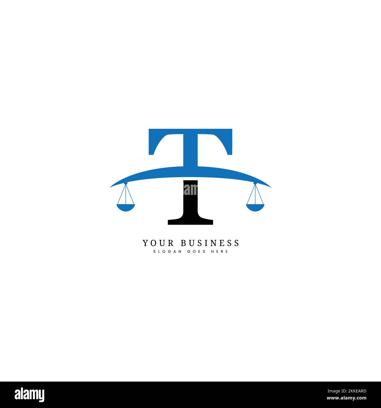 T Letter Legal Business Logo, Law firm and Attorney logo with alphabet T Vector Image template Stock Vector