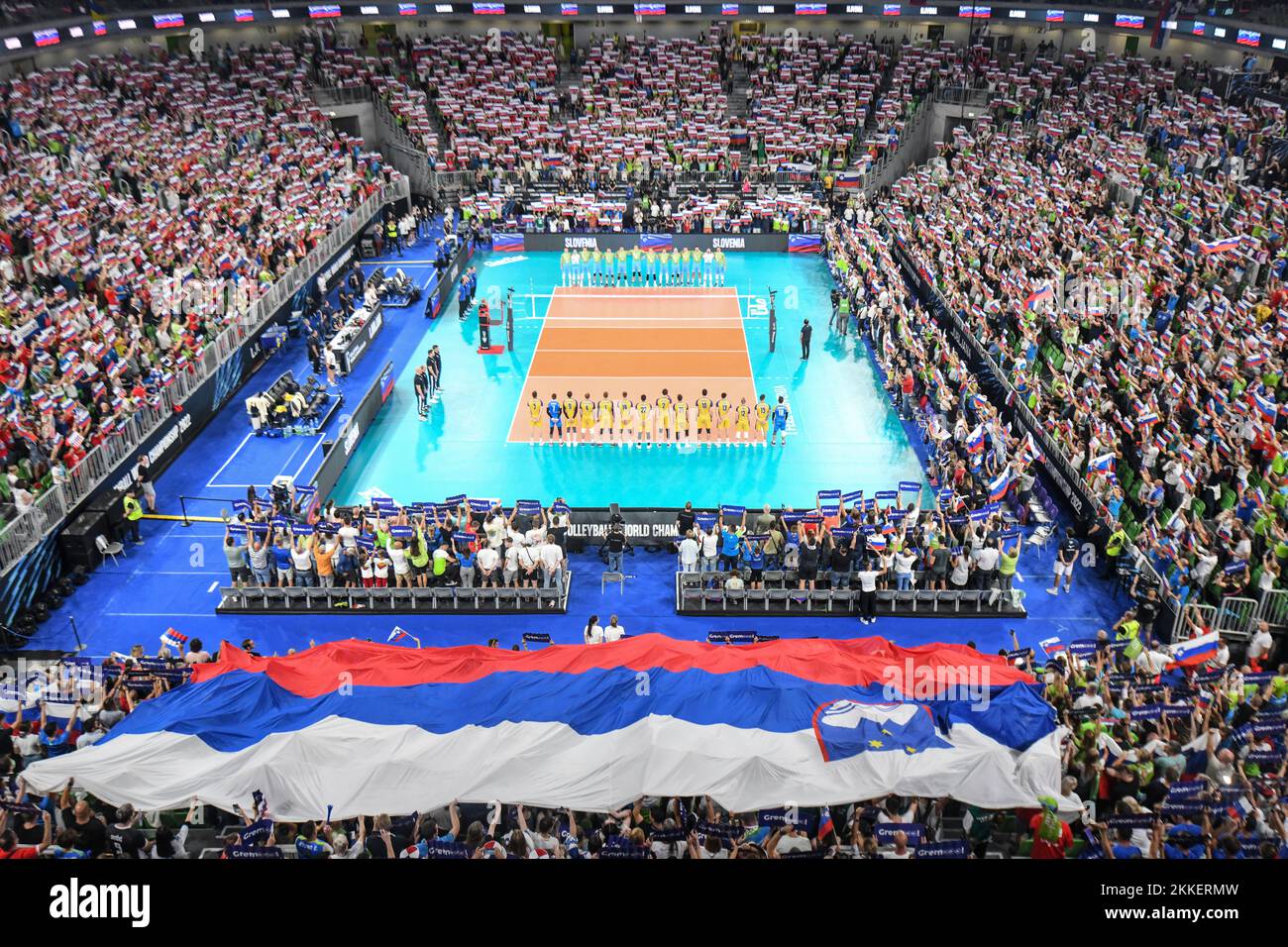 Arena Stozice, venue for the Volleyball World Championship 2022 in Ljubljana, Slovenia Stock