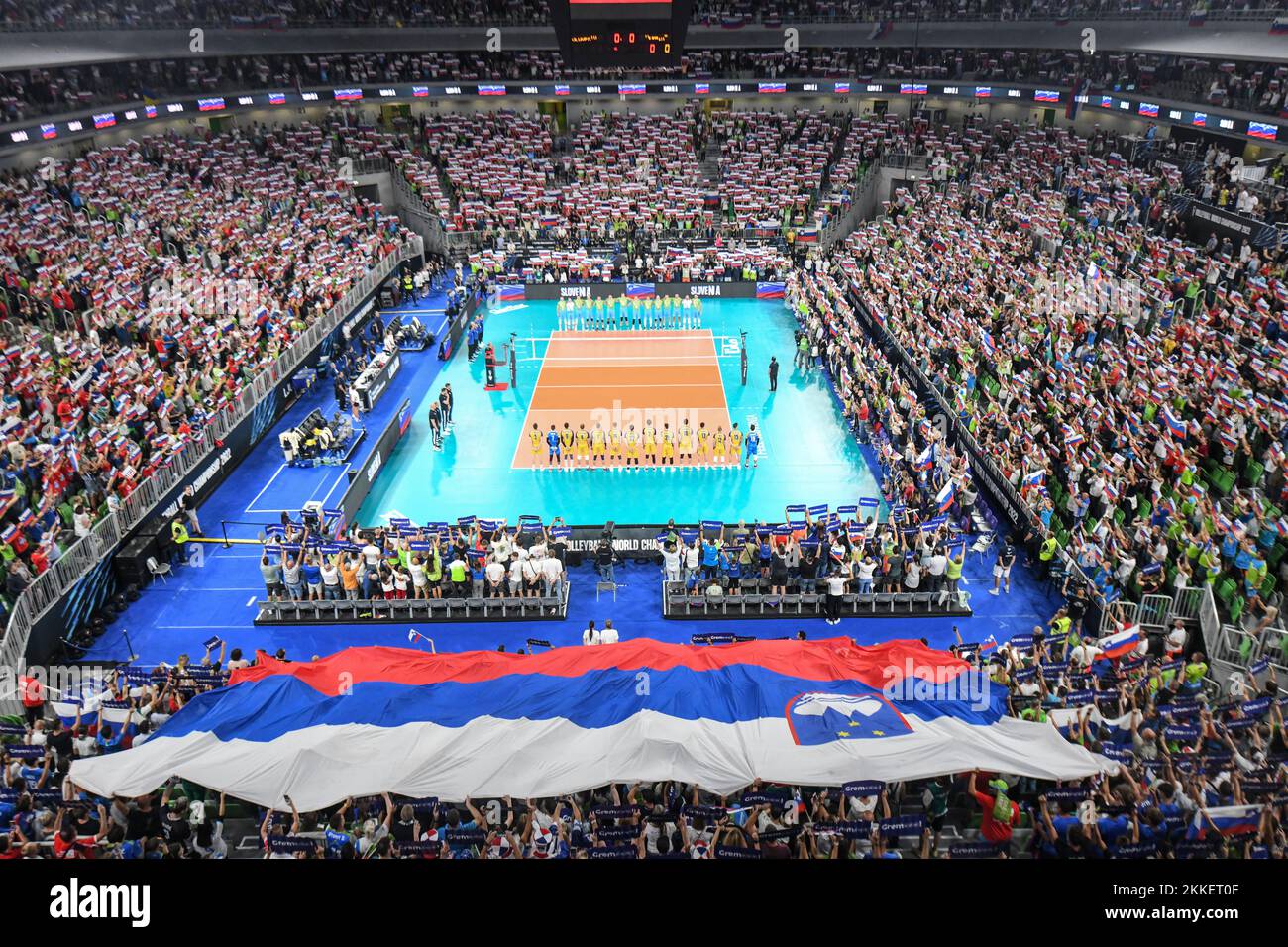 Arena Stozice, venue for the Volleyball World Championship 2022  in Ljubljana, Slovenia Stock Photo