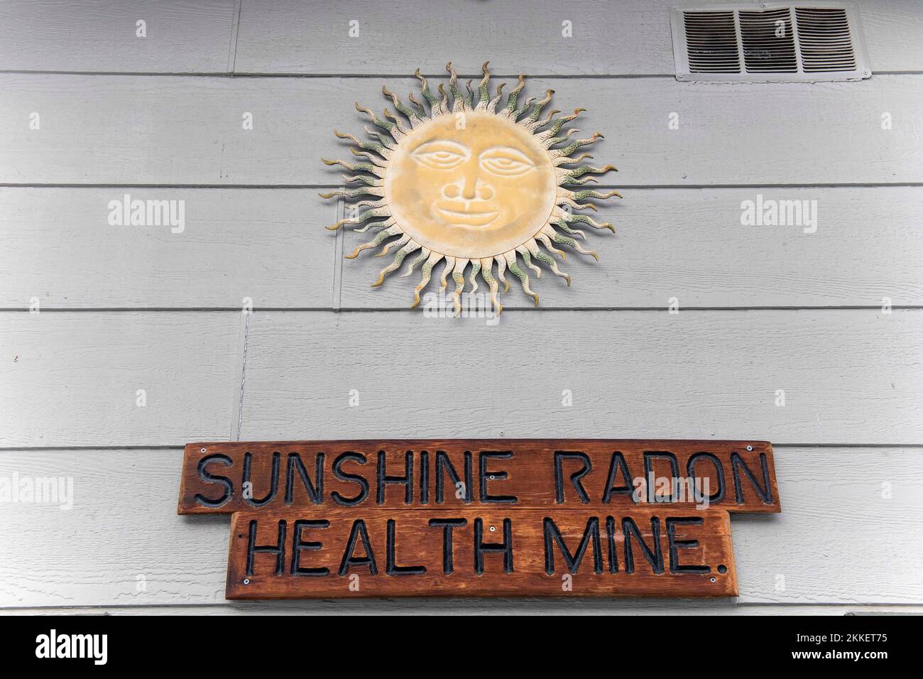Boulder, Montana, USA. 25th Nov, 2022. The Sunshine Radon Mine, one of