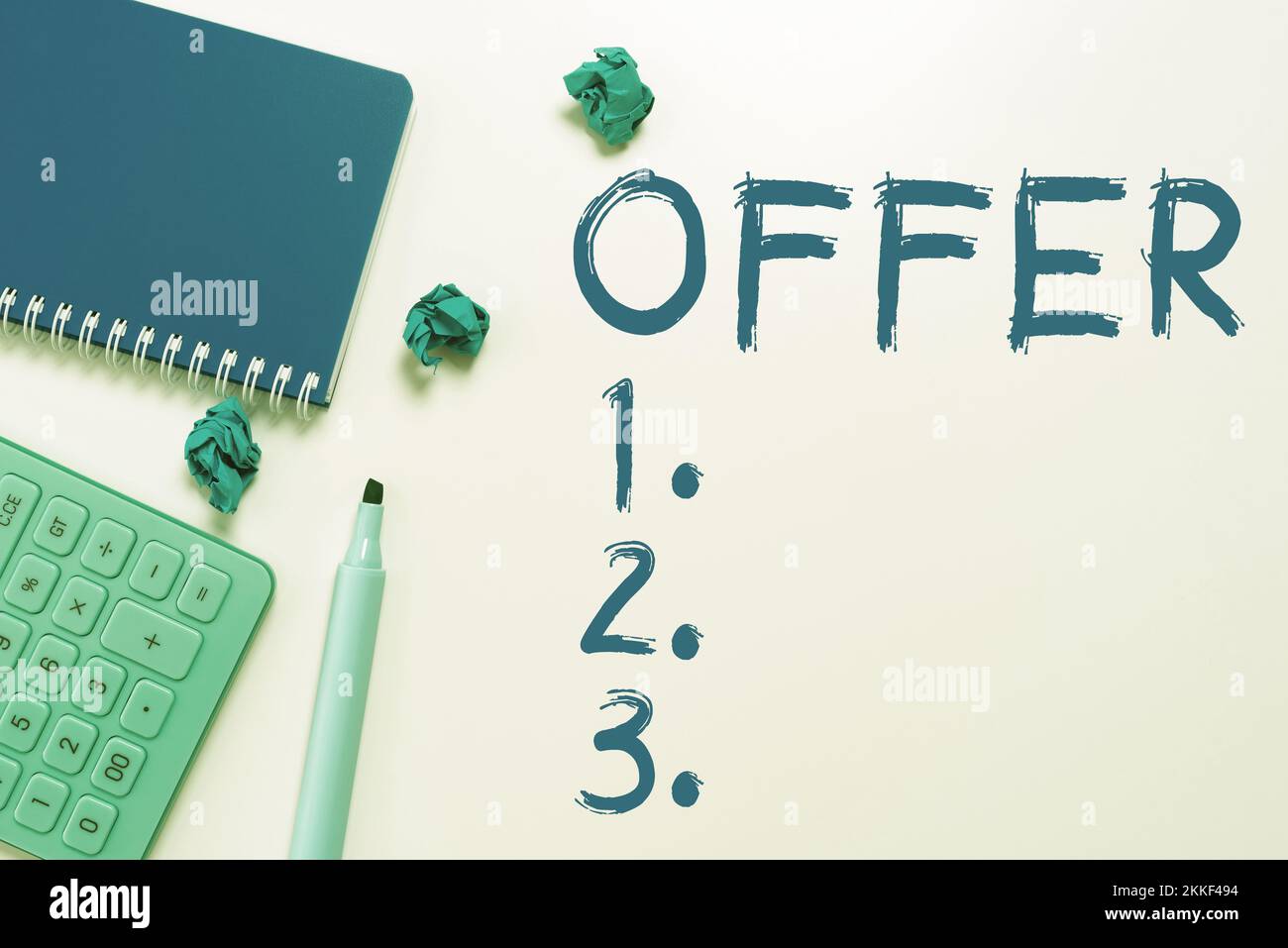 Handwriting text Offer. Conceptual photo resent or proffer something ...