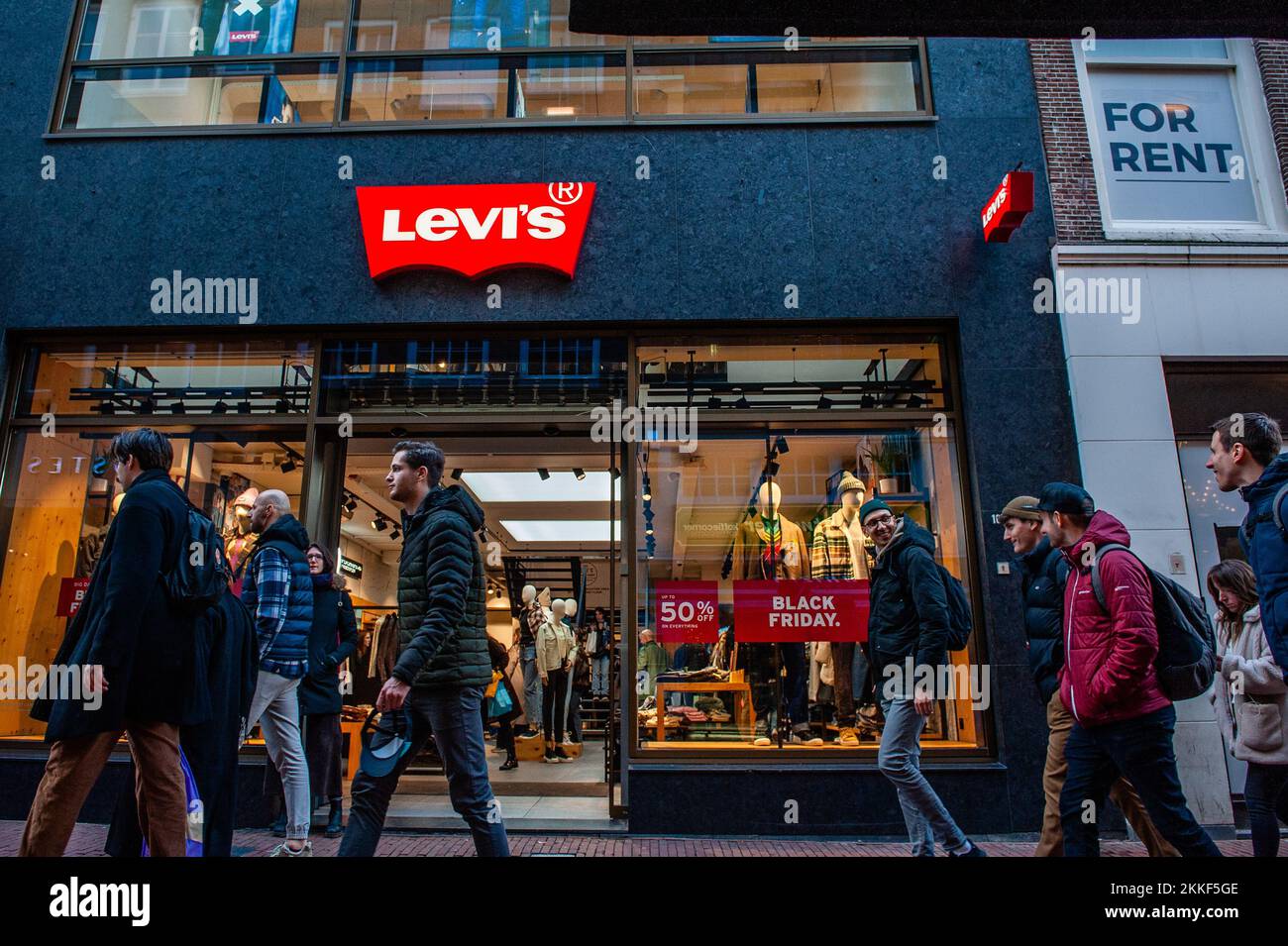 Levi's store in Amsterdam, The Netherlands. Levi's is brand of denim jeans,  owned by Levi Strauss & Co., an American clothing company Stock Photo -  Alamy