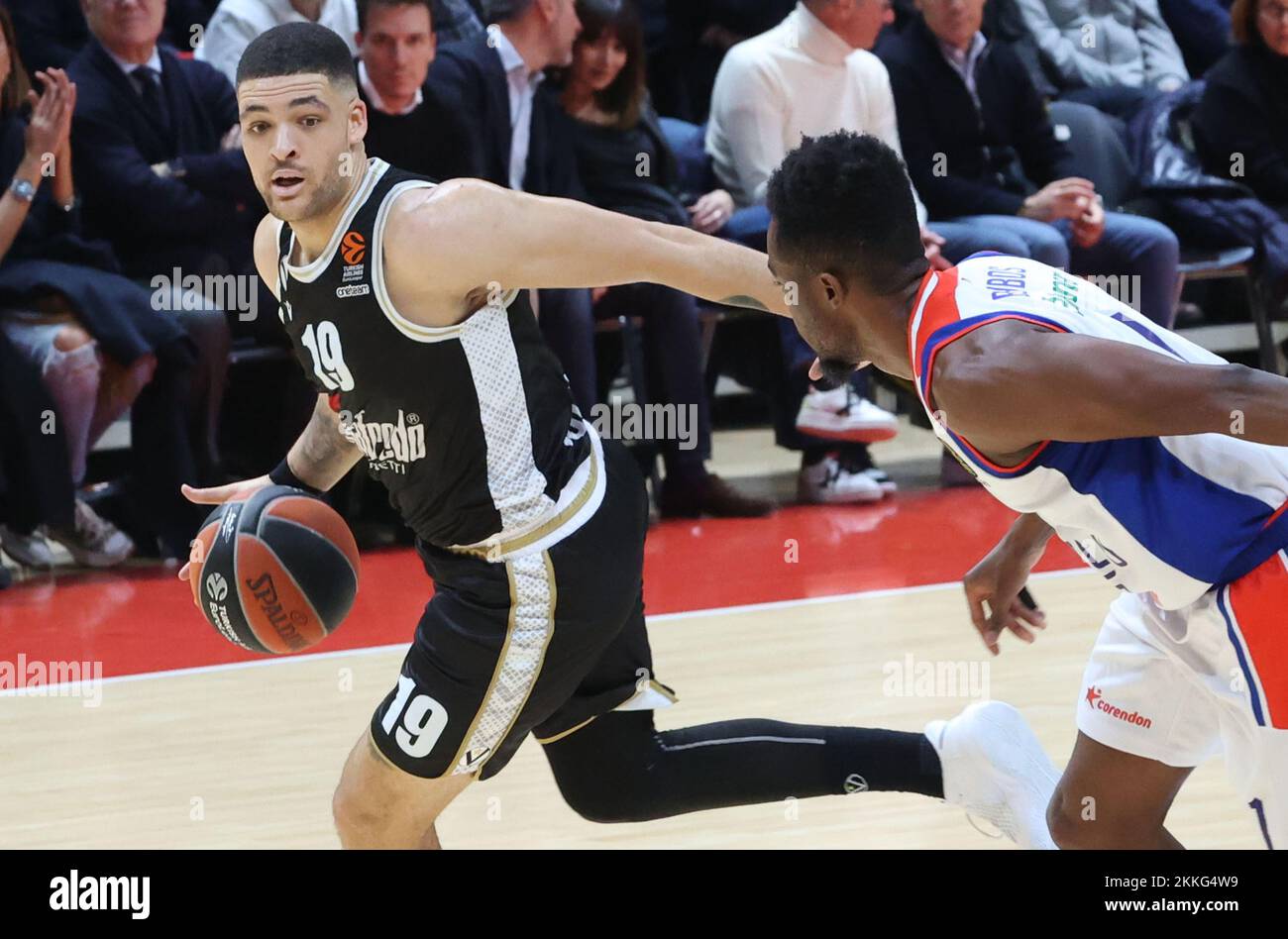 Bologna, Italy. 25th Nov, 2022. Iffe Lundberg (Segafredo Virtus Bologna