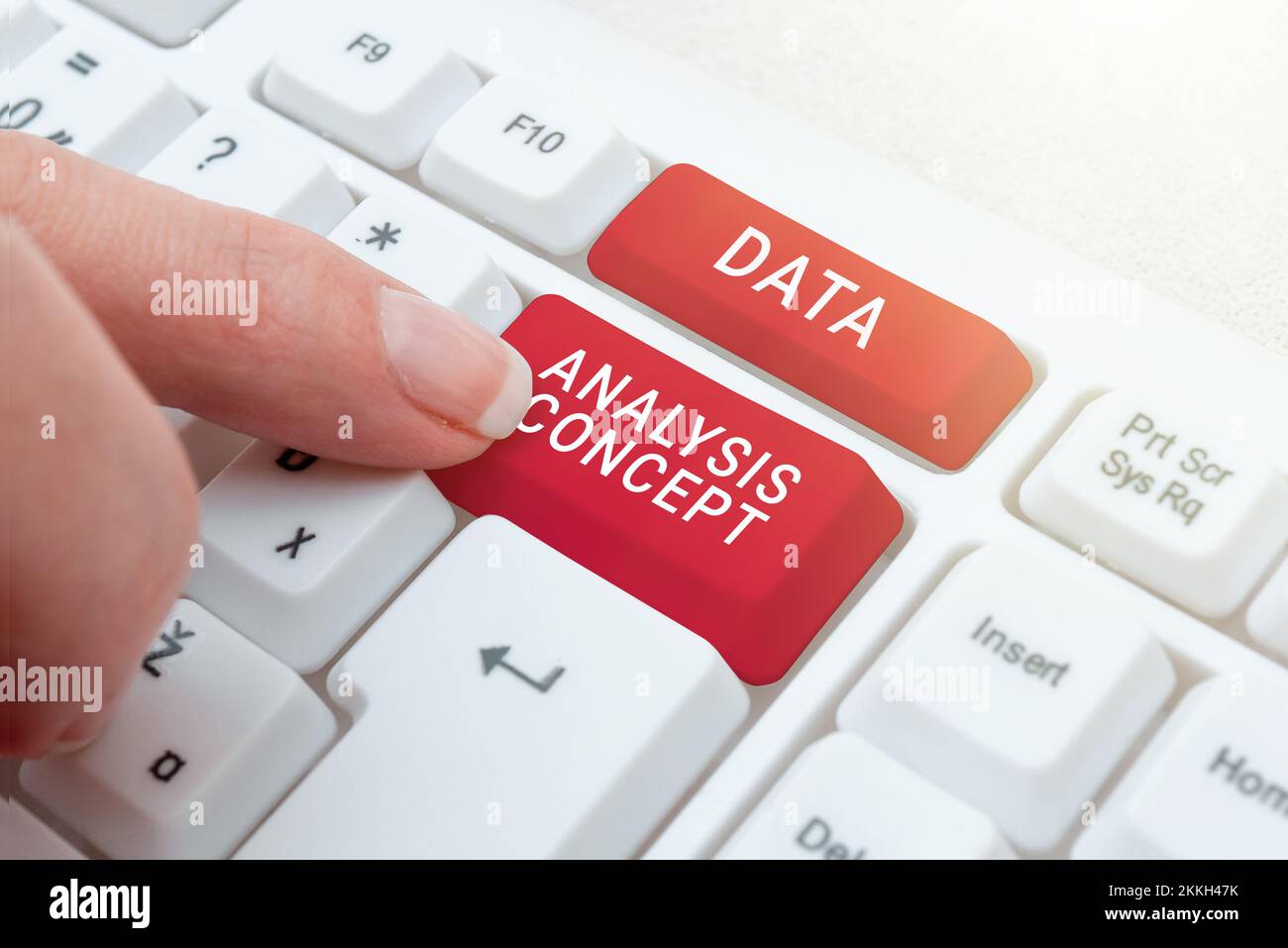 Handwriting text Data Analysis Concept. Conceptual photo evaluating data using analytical and logical reasoning Stock Photo