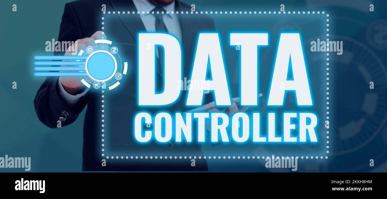 Inspiration showing sign Data Controller. Business showcase person who ...