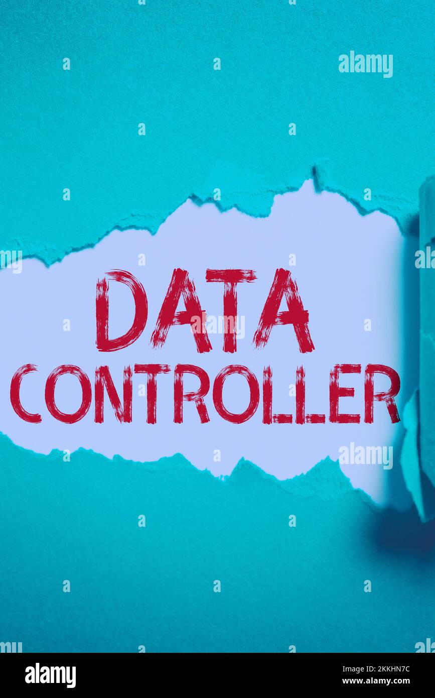Conceptual display Data Controller. Word for person who determines the ...