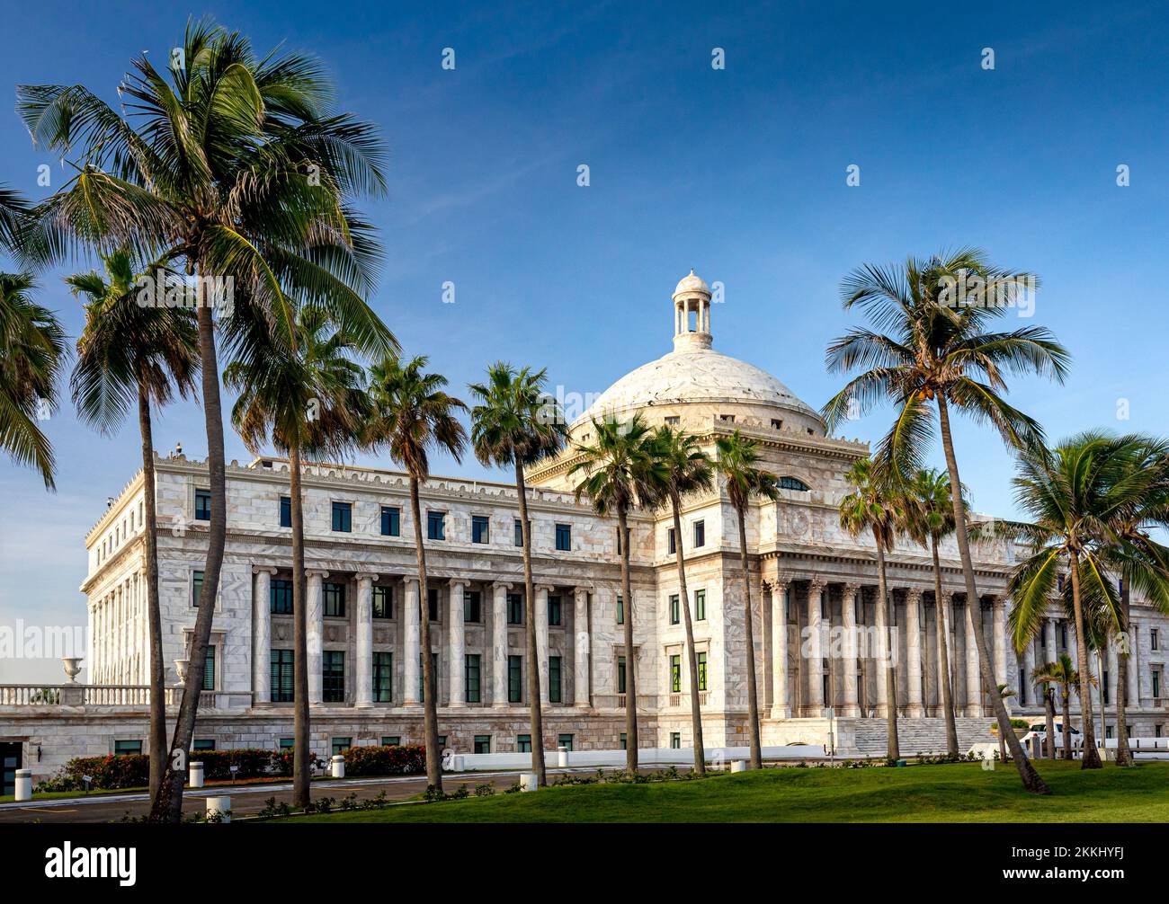 The capitol building of the country of Puerto Rico, USA. Stock Photo