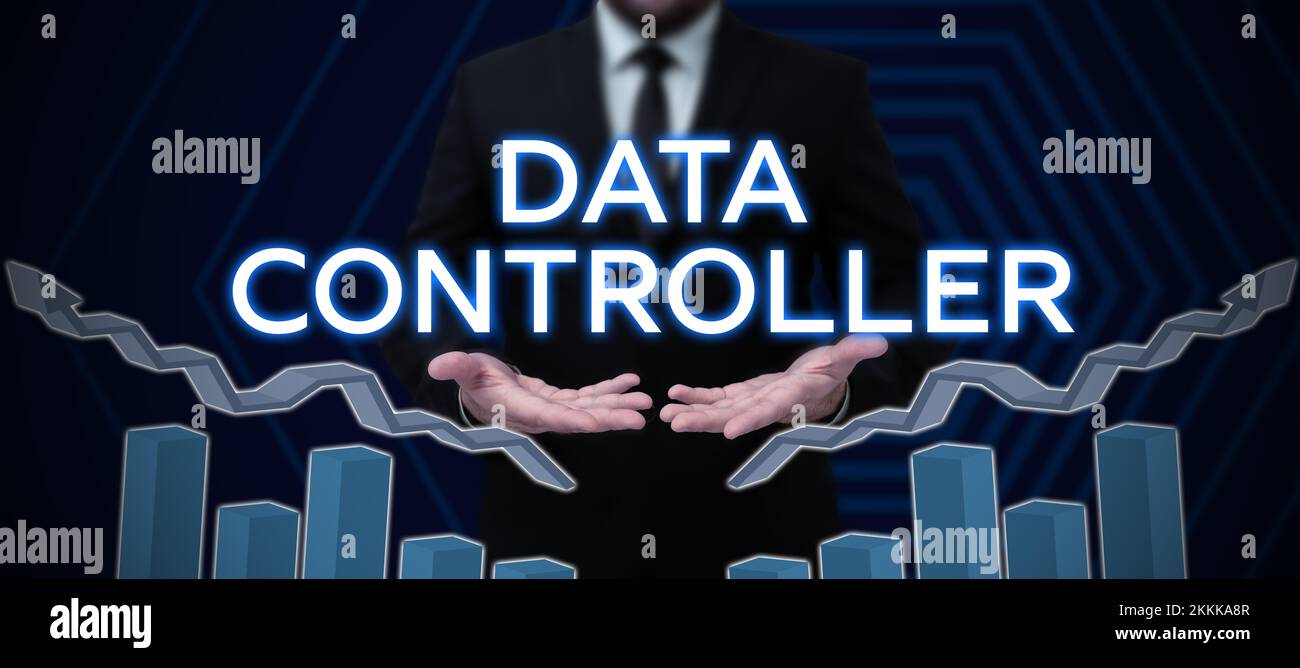 Inspiration showing sign Data Controller. Business overview person who ...