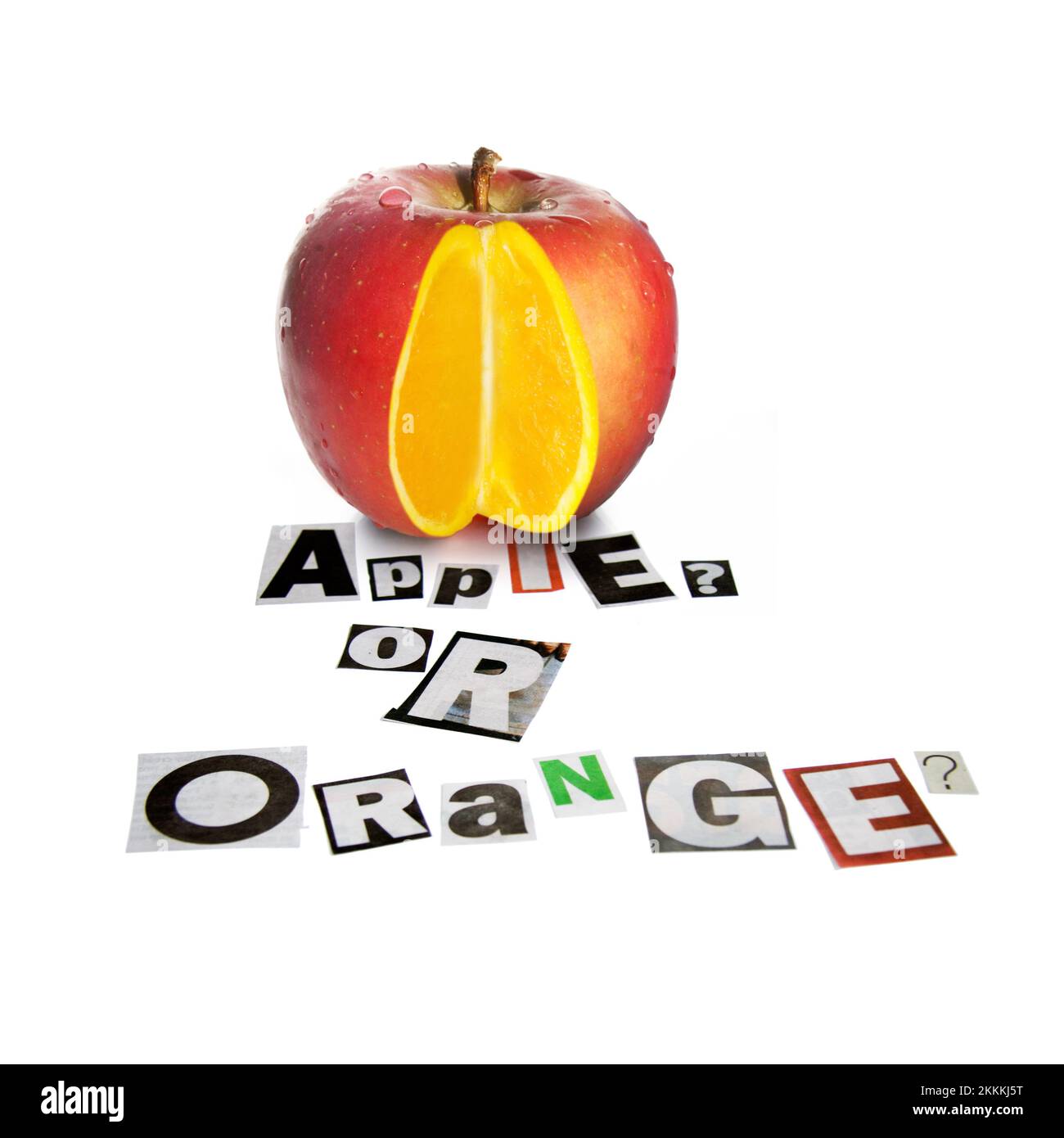 Fruit With A Difference – Apple With An Orange Inside Stock Photo - Alamy