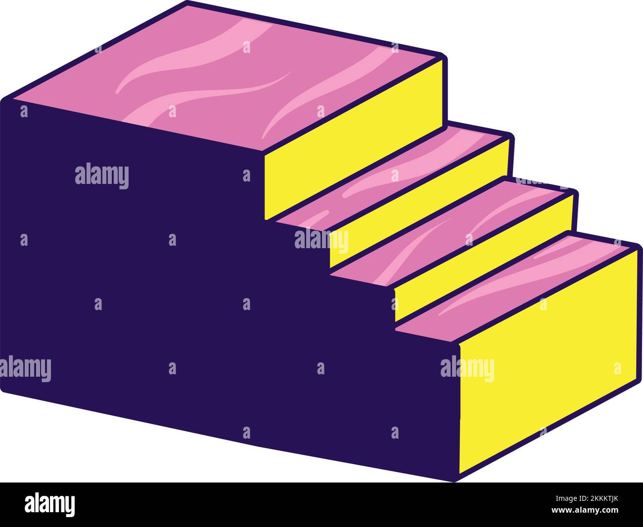flat stairscase design Stock Vector
