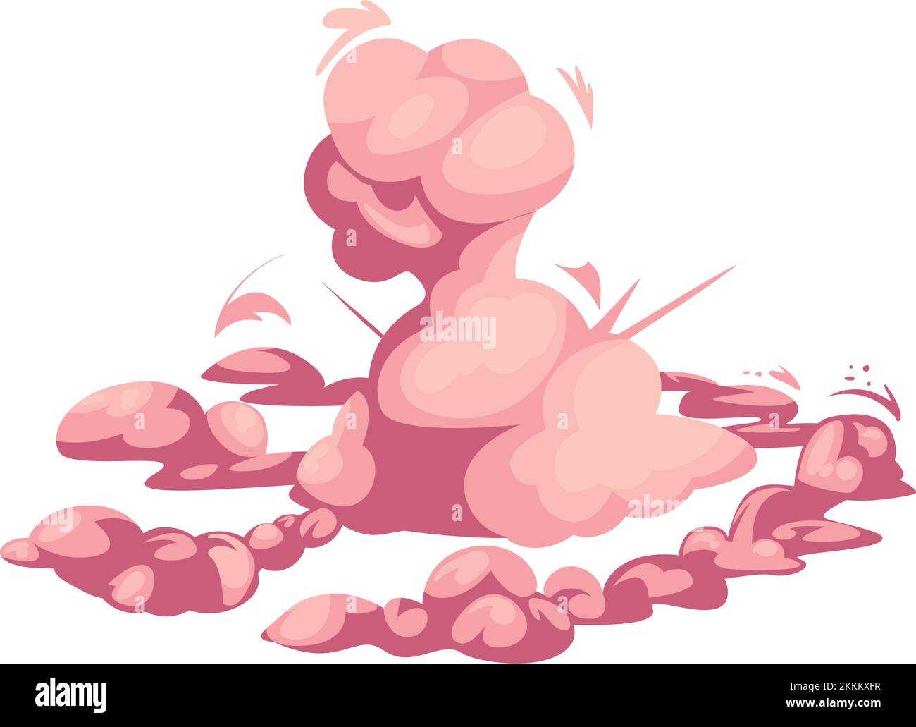 flat pink explosion Stock Vector Image & Art - Alamy