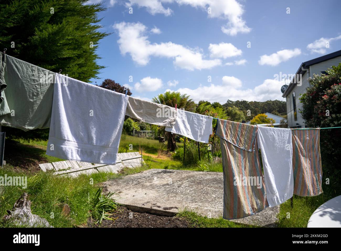 Clothes out to dry in a window hi-res stock photography and images - Alamy