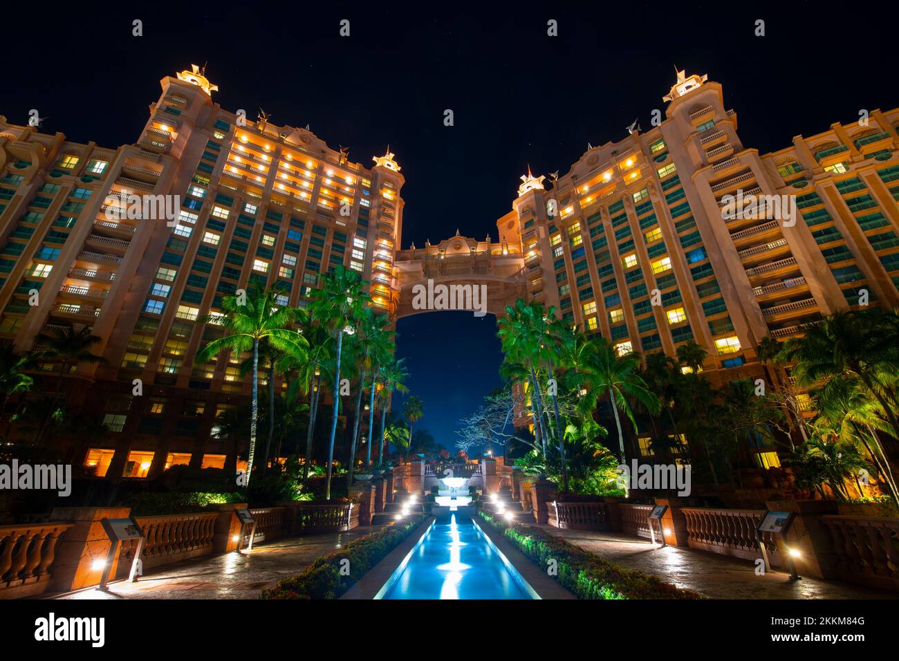 The Royal Tower at Atlantis Hotel on Paradise Island, Bahamas. The Royal Tower is the most