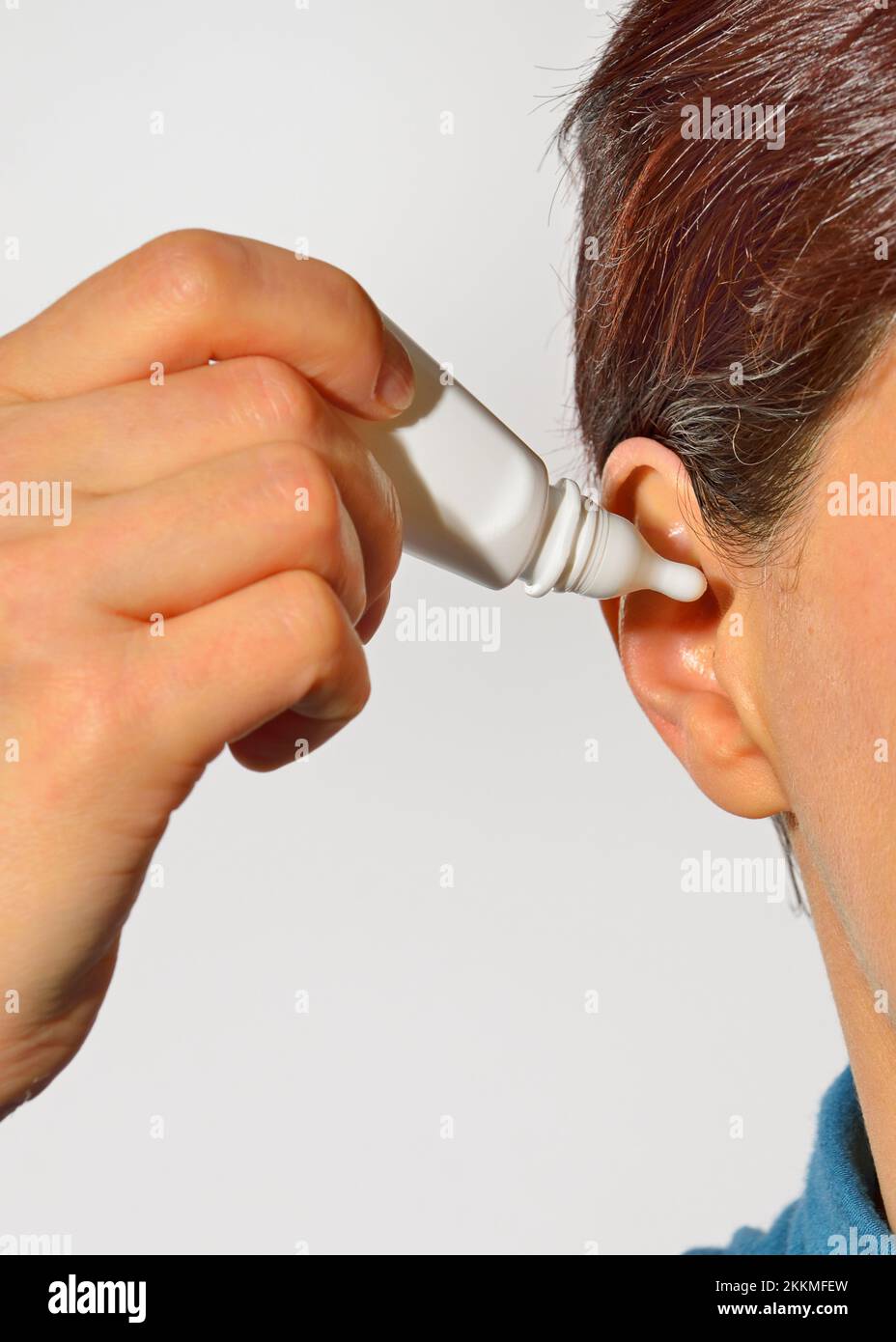 Ear wax removal Stock Photo - Alamy