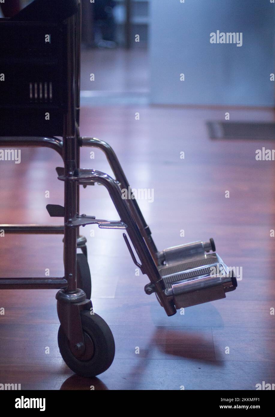 Wheelchair in hospital Stock Photo Alamy