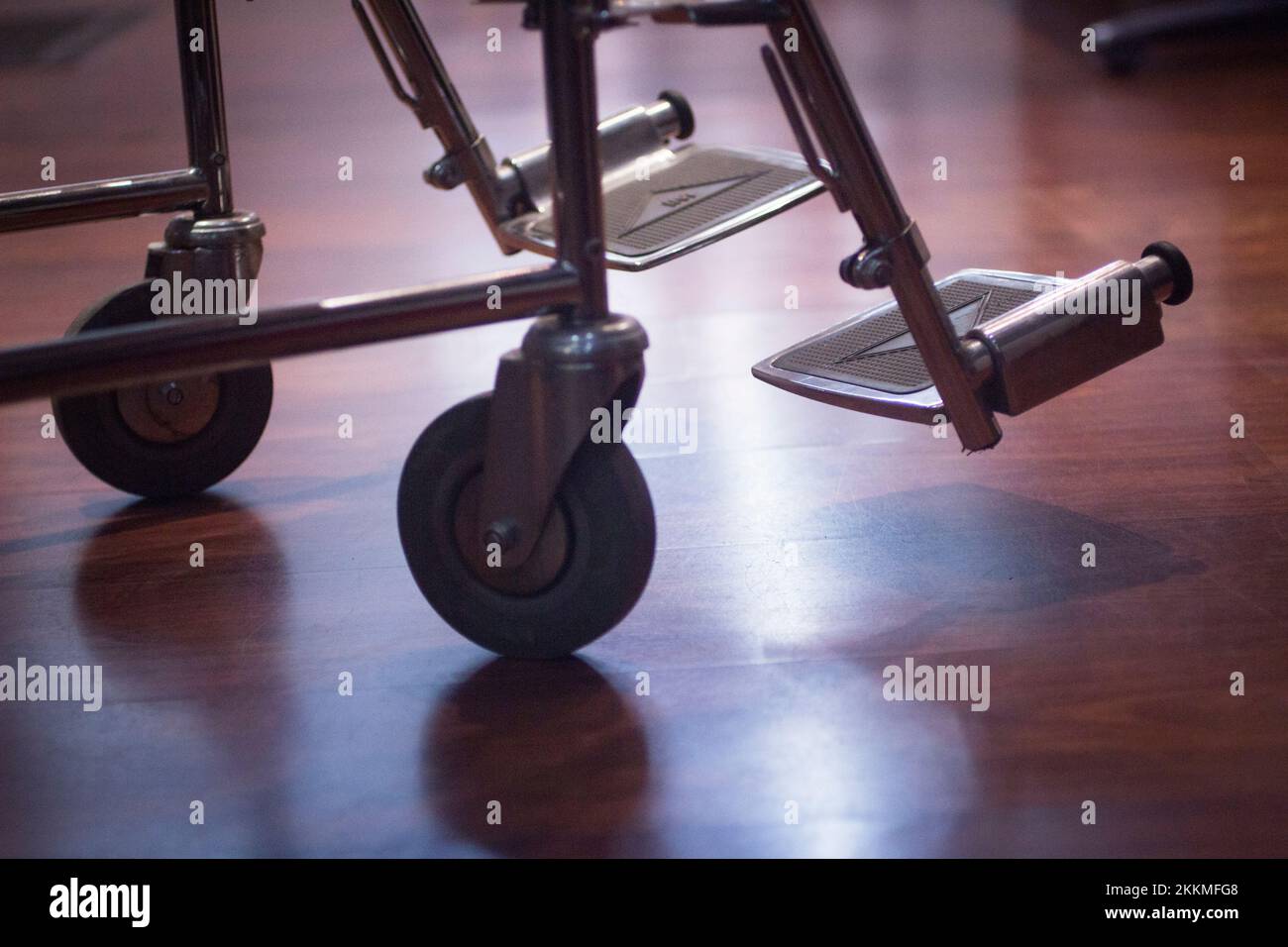 Wheelchair in hospital Stock Photo Alamy