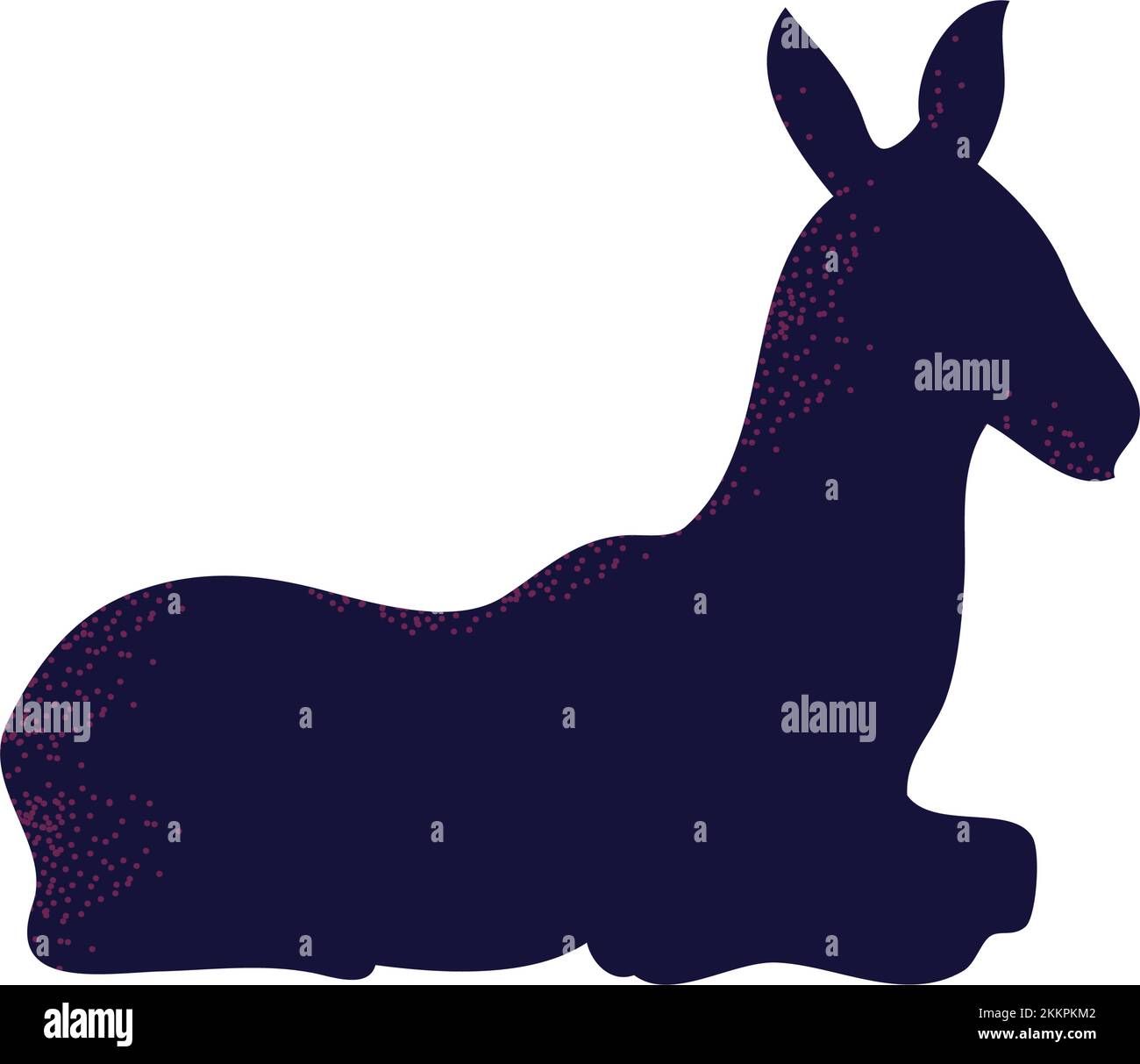 donkey silhouette design Stock Vector