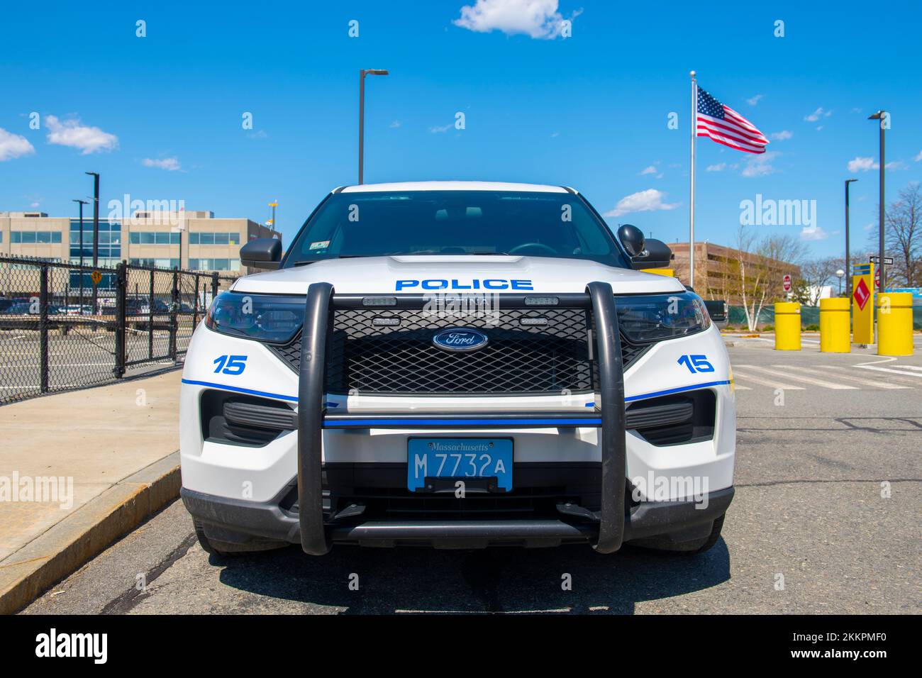 Massport Police Ford Setina SUV at Boston Cruise Port in Seaport District, city of Boston, Massachusetts MA, USA. Stock Photo