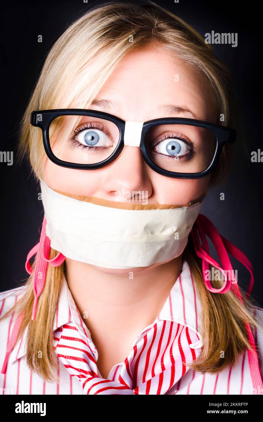 Shocked Geeky Nerd Traumatised During A Hostage Siege Whilst Being Kept