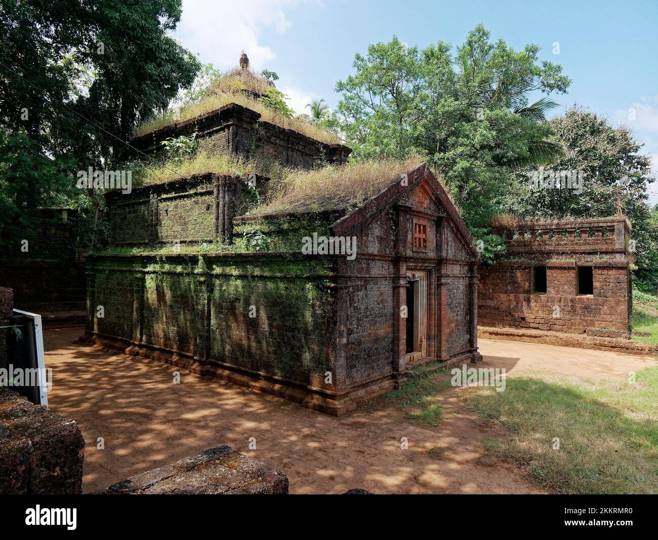 Shri Saptakoteshwar Temple of Hindu God Shiva built using laterite stone a temple was the family of the Kadamba rulers in state Goa India10 15 2022 Stock Photo