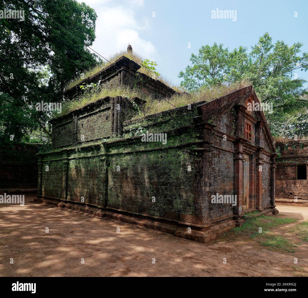 Shri Saptakoteshwar Temple of Hindu God Shiva built using laterite stone a temple was the family of the Kadamba rulers in state Goa India10 15 2022 Stock Photo