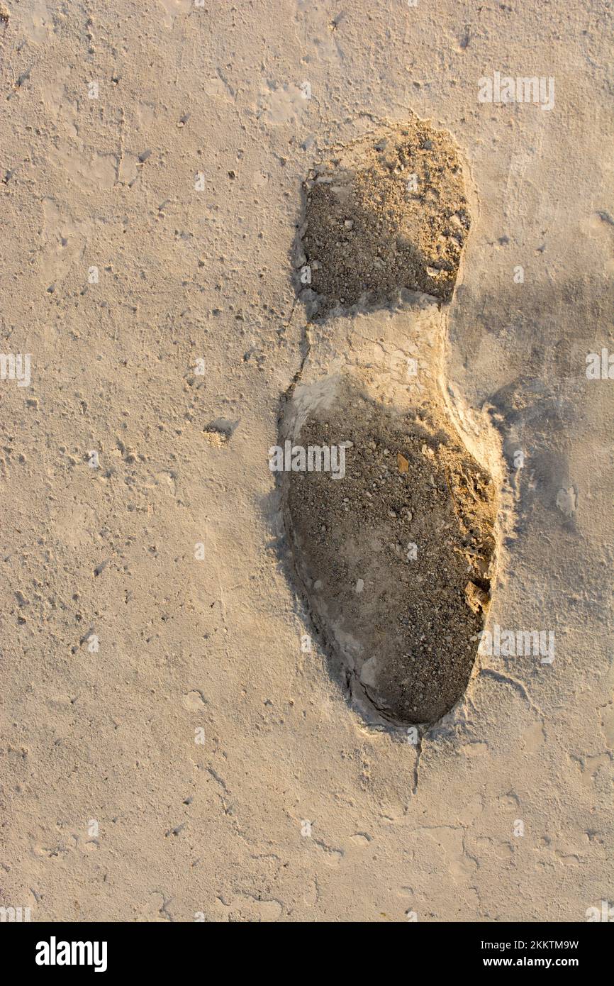 Footstep pattern on as abstract grunge background patterns Stock Photo