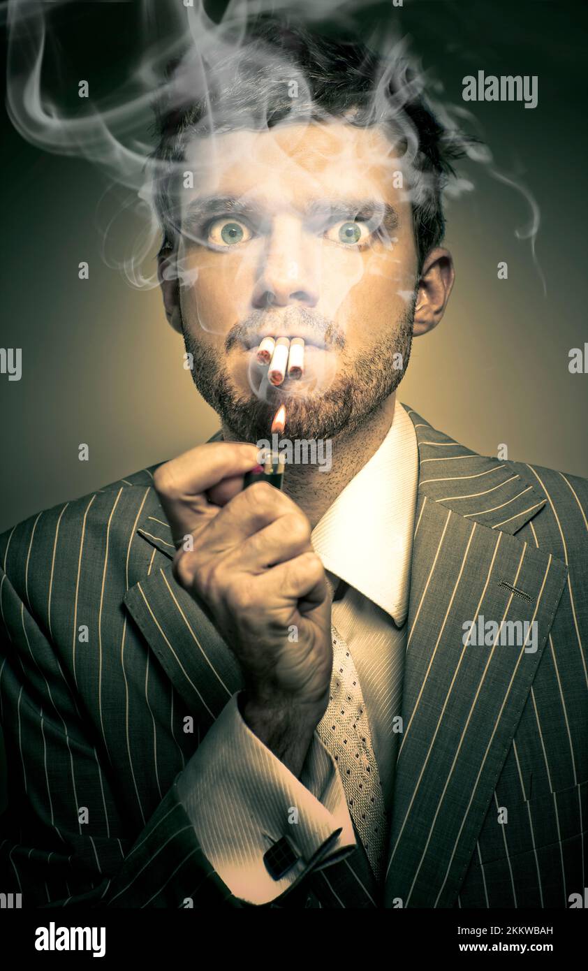 A Haze Of Stress And Smoke Is In The Air As A Underpaid And Overworked