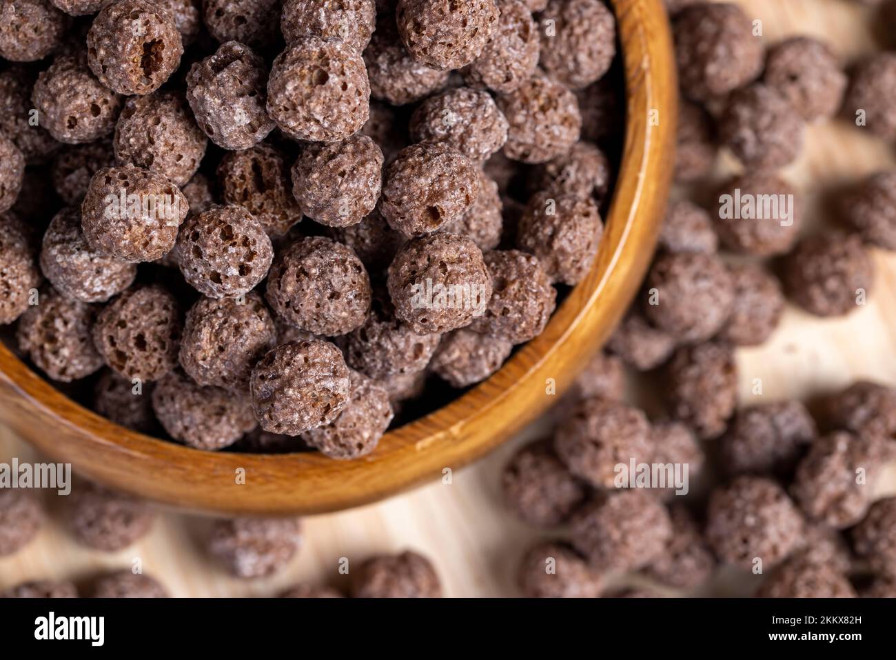 chocolate balls are used as a dry breakfast with the addition of milk