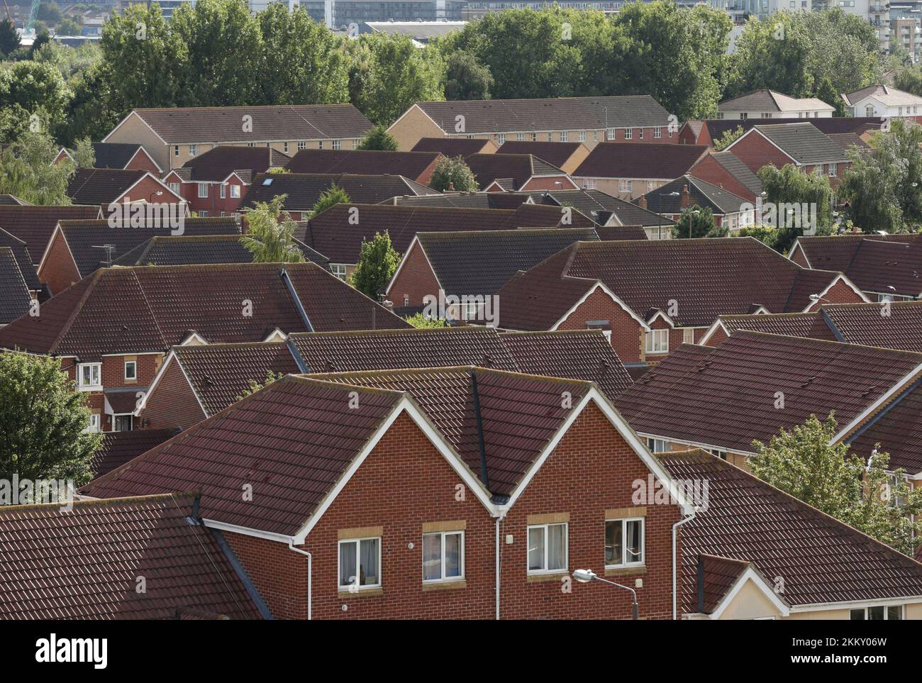 File photo dated 19/08/14 of a view of houses in Thamesmead, south east