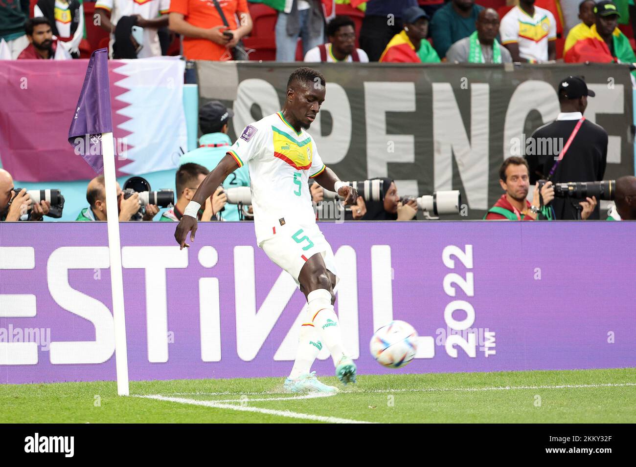 Roman Qatar November 25, 2022, Rome, Qatar: Idrissa Gana Gueye of Senegal during ...