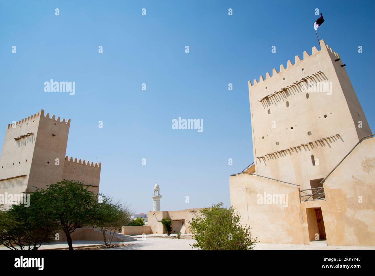 Historic Barzan Towers - Qatar Stock Photo