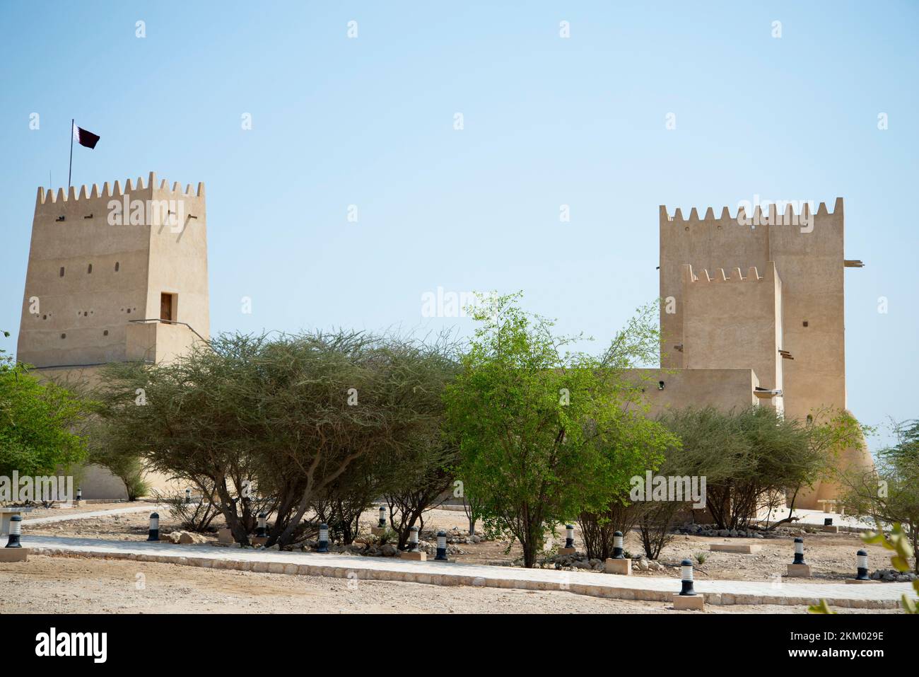 Historic Barzan Towers - Qatar Stock Photo