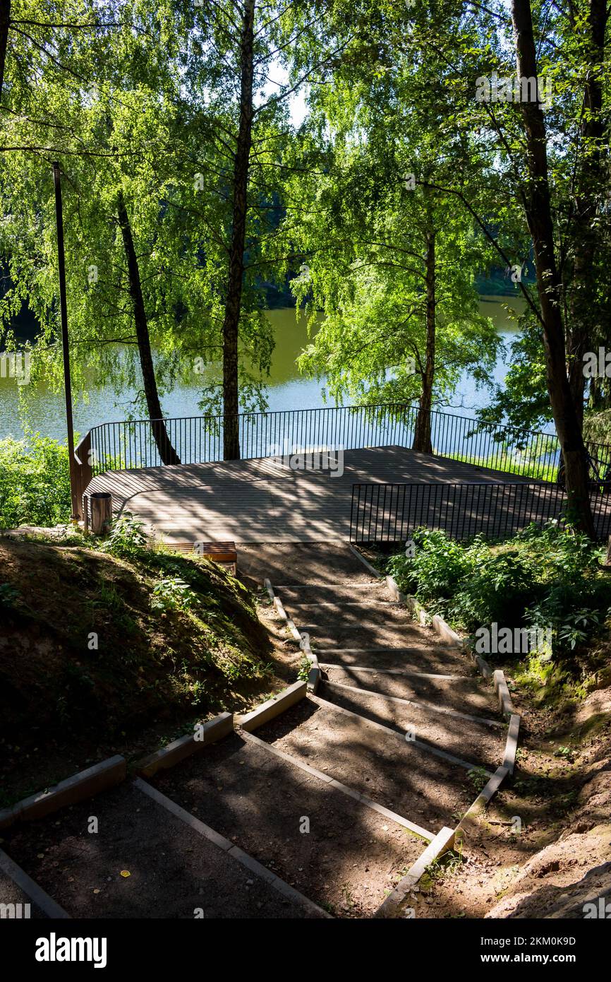 Observation deck on shore forest hi-res stock photography and images ...