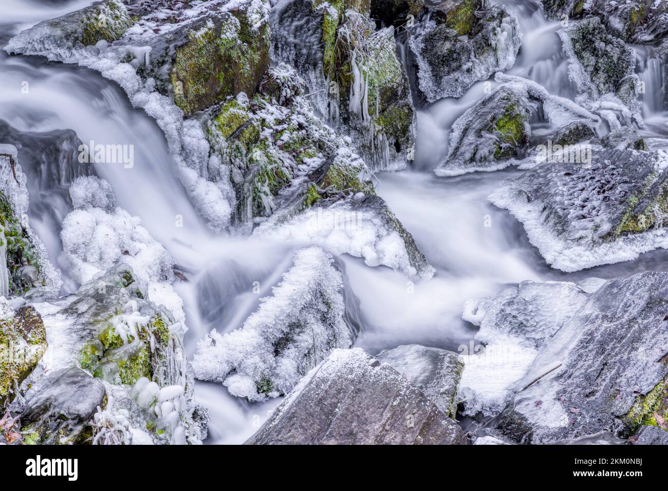 Selkewasserfall im Selketal Harz Stock Photo