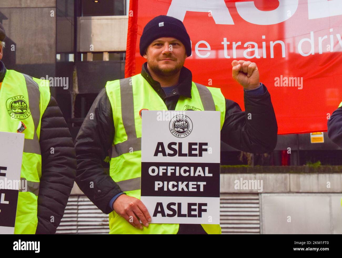 Aslef picket line euston hires stock photography and images Alamy