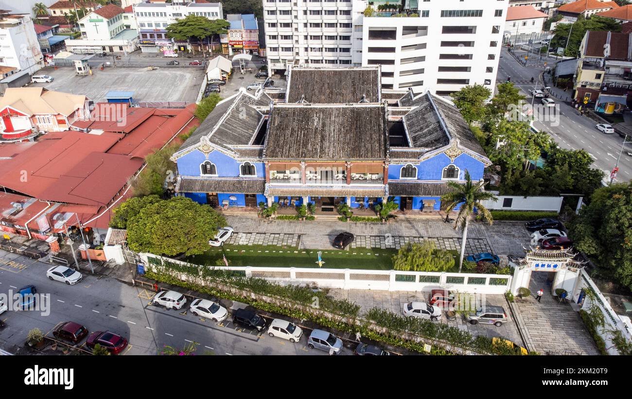 Cheong Fatt Tze Mansion or the Blue Mansion Hotel, George Town, Penang, Malaysia Stock Photo