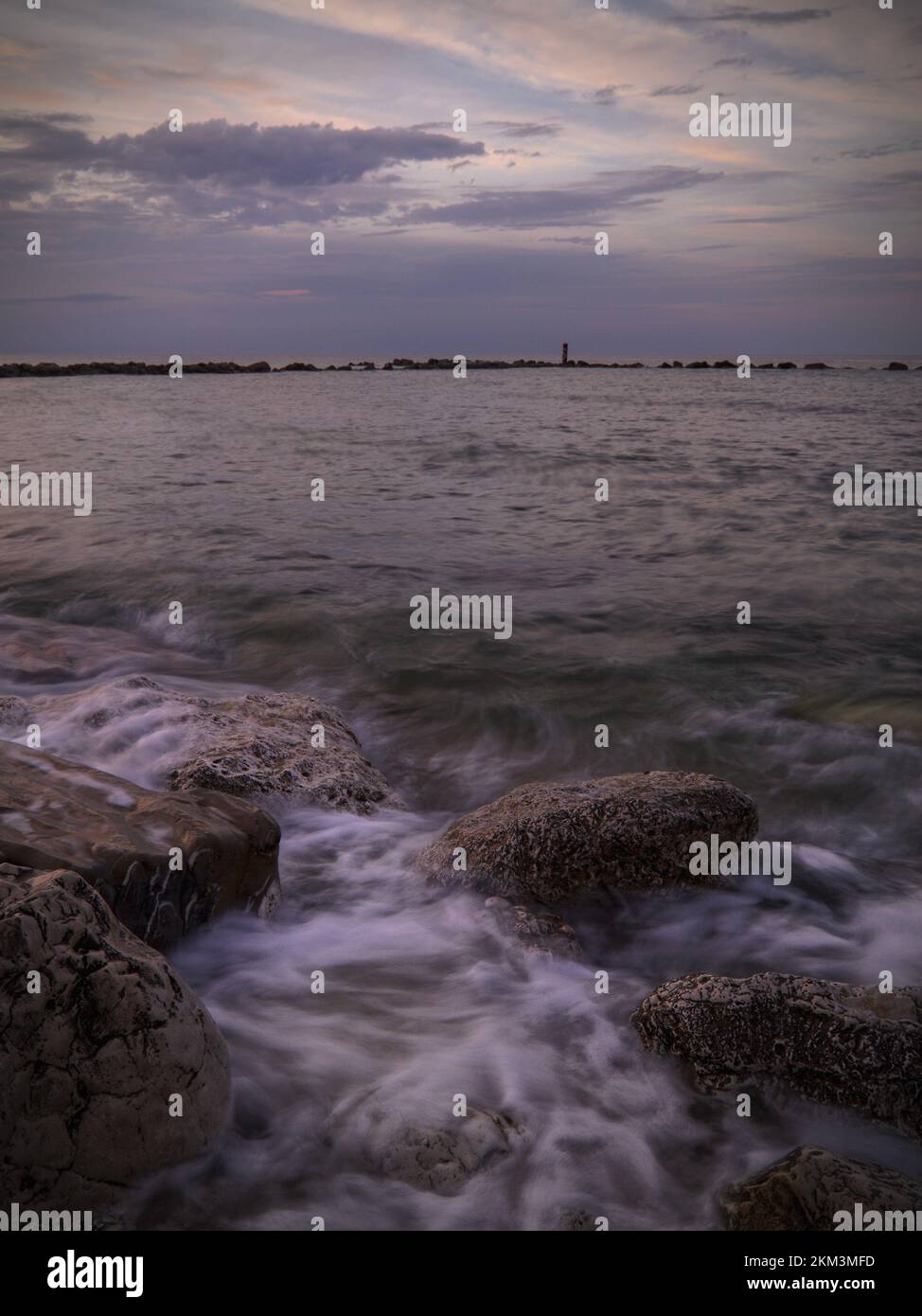 seascape during sunrise. sunrise in a sea landscape Stock Photo - Alamy