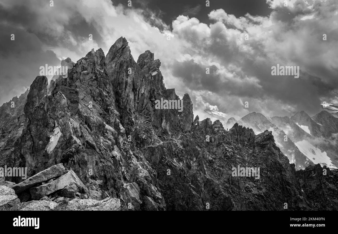 Italian Dolomites On The Tonale Trentino Italy Snow On The Mountain