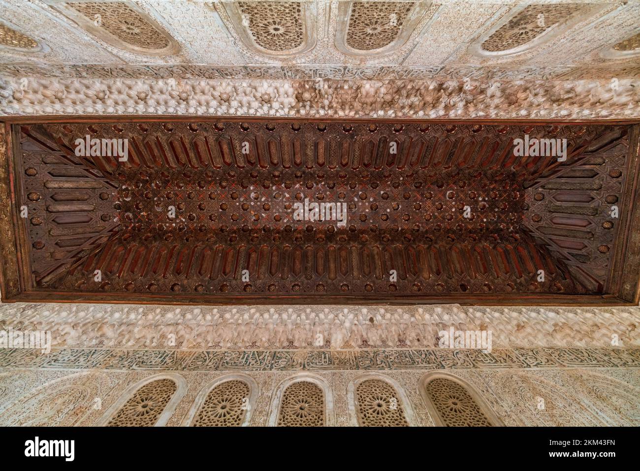 Granada, Spain - November 22, 2022 : Room ceiling detail of Palacio del ...